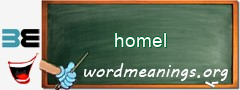 WordMeaning blackboard for homel
